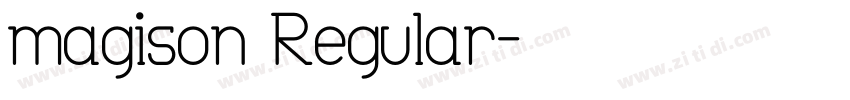magison Regular字体转换